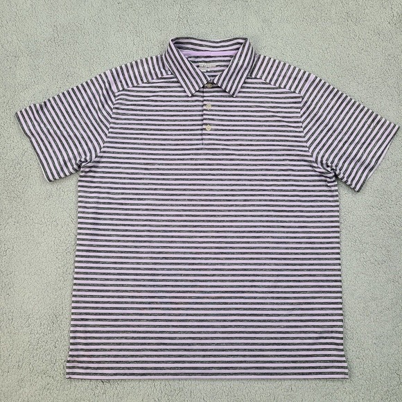 Nike Polo Shirt Men's Large Purple Black Tour Performance Golfer Golf Dri-Fit - Picture 1 of 12